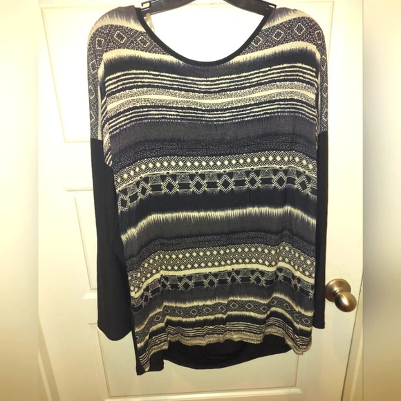 Womens Plus Size Printed Tunic - Picture 1 of 6
